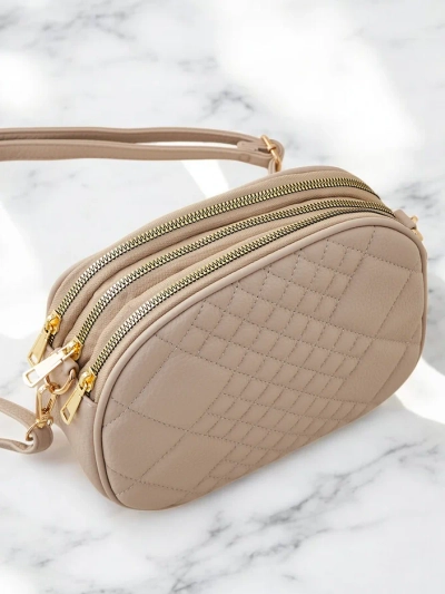 Royalfashion Oval kleine Damenhandtasche aus Ökoleder