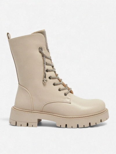 Öko-Leder Schnürstiefeletten Damen Farly