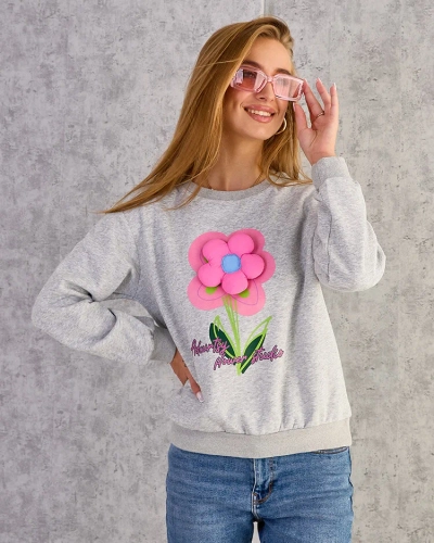 Royalfashion Damen Sweatshirt mit dünnem Druck