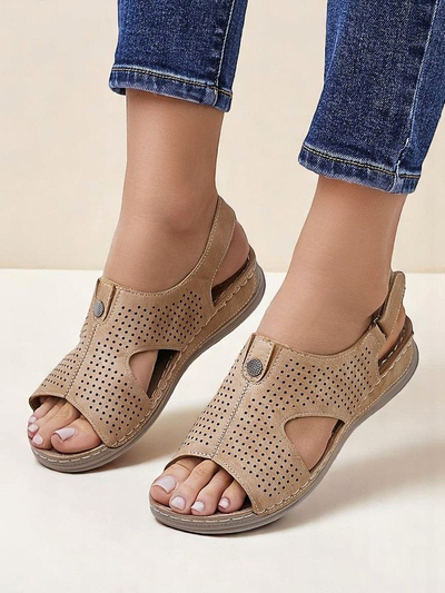 Royalfashion Damen-Sandalen mit Cut-outs Leminni