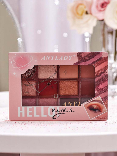 Palette mit 12 Lidschatten Ruby Glamour
