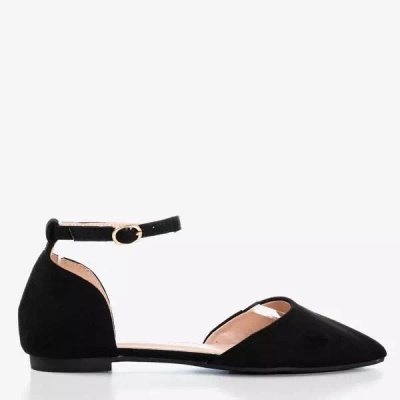 OUTLET Schwarze Ballerinas mit spitzen Zehen von Mosli - Schuhe