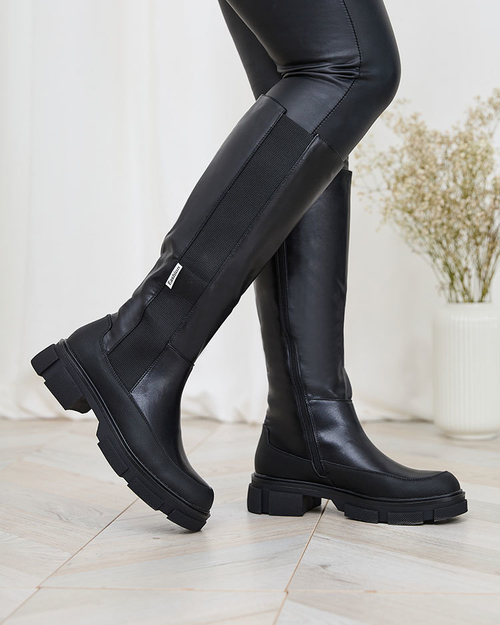 Жіночі напівчеревики Royalfashion чорні Slyss