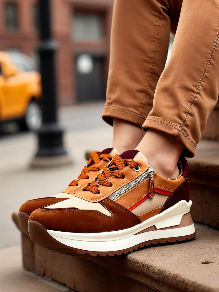 Royalfashion Damen Sportschuhe mit verstecktem Absatz Bessase