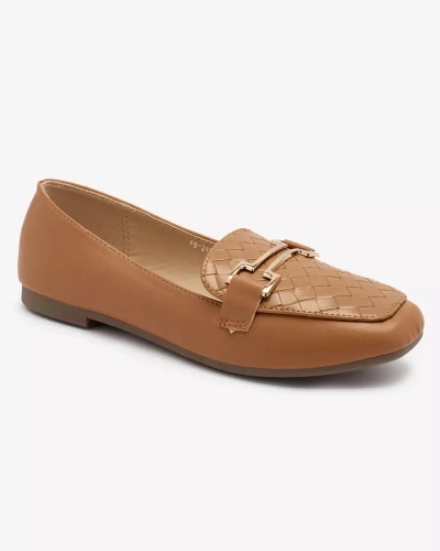 Royalfashion Camel Damen Mokassins Bulerol