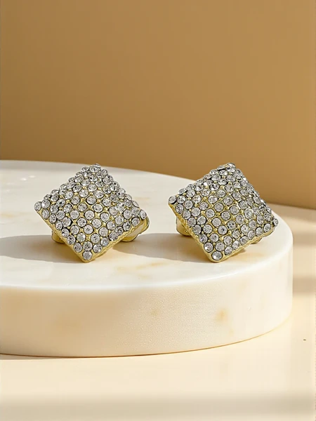 Royalfashion Damen Ohrclips mit Zirkonia