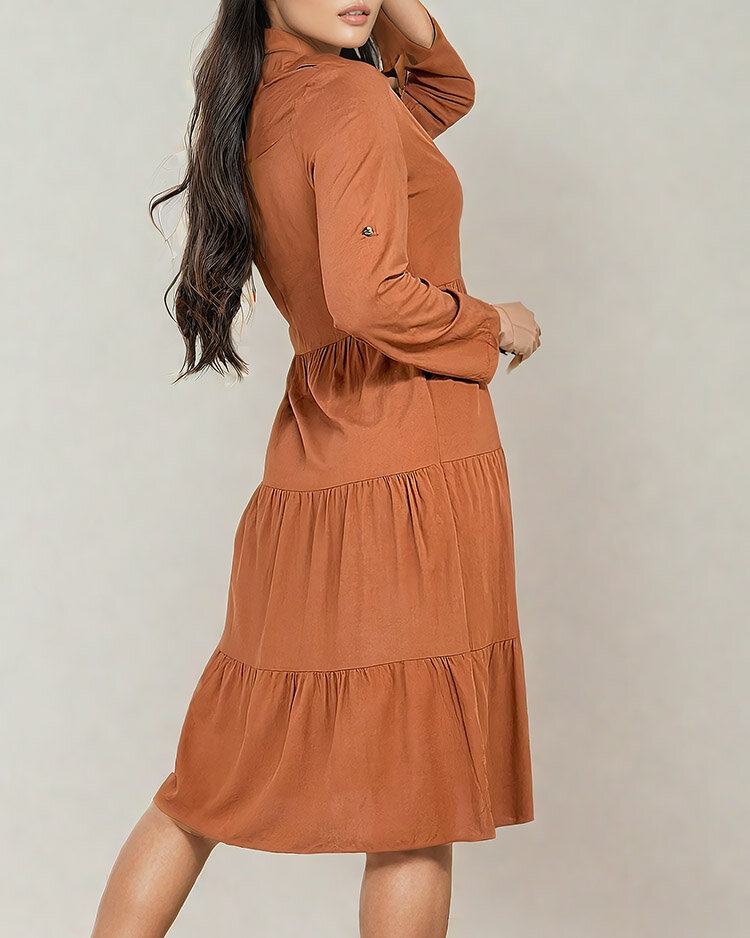 Royalfashion Damen Midikleid