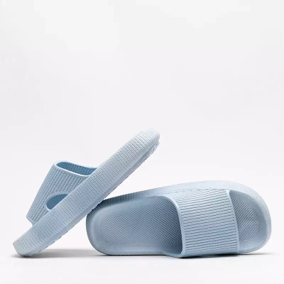 OUTLET Blaue Gummislipper mit Olinda-Prägung - Schuhe