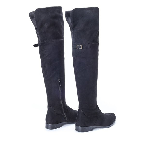 Czarne kozaki Tanija - Obuwie