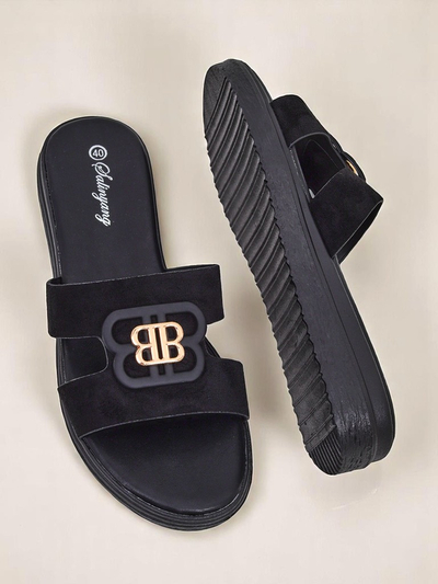 Royalfashion Damen Pantoletten mit flacher Sohle ChicStep