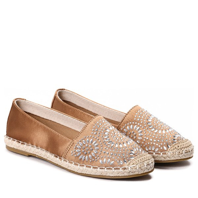 Braune Espadrilles mit Alena-Dekoration - Schuhe