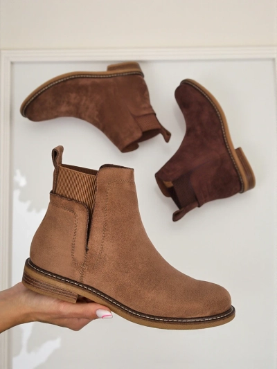 Damen Stiefeletten im Chelsea-Stil aus Öko-Wildleder Veysi