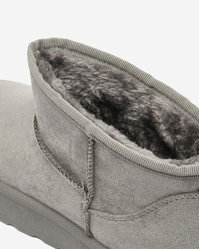 Royalfashion Grau Damen Plateau Schneestiefel Ersinella