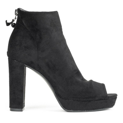 Schwarze Stiefel am Pfosten mit Öffnung Marisha - Footwear