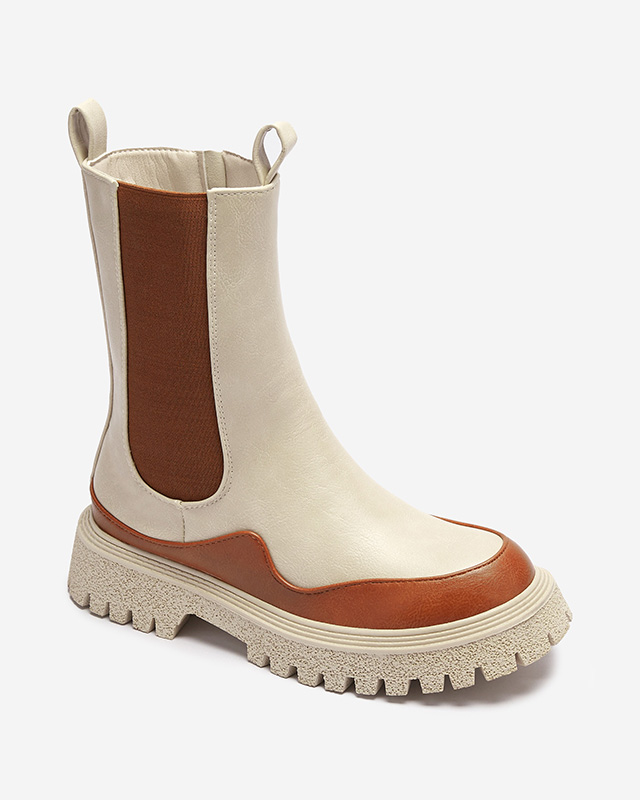 Beige-camel Damenstiefel Dorila - Footwear