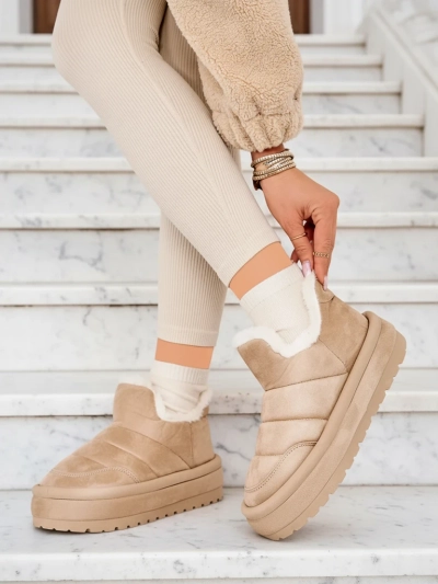 Royalfashion Damen Zoeno kurze Stiefel a'la Schneestiefel