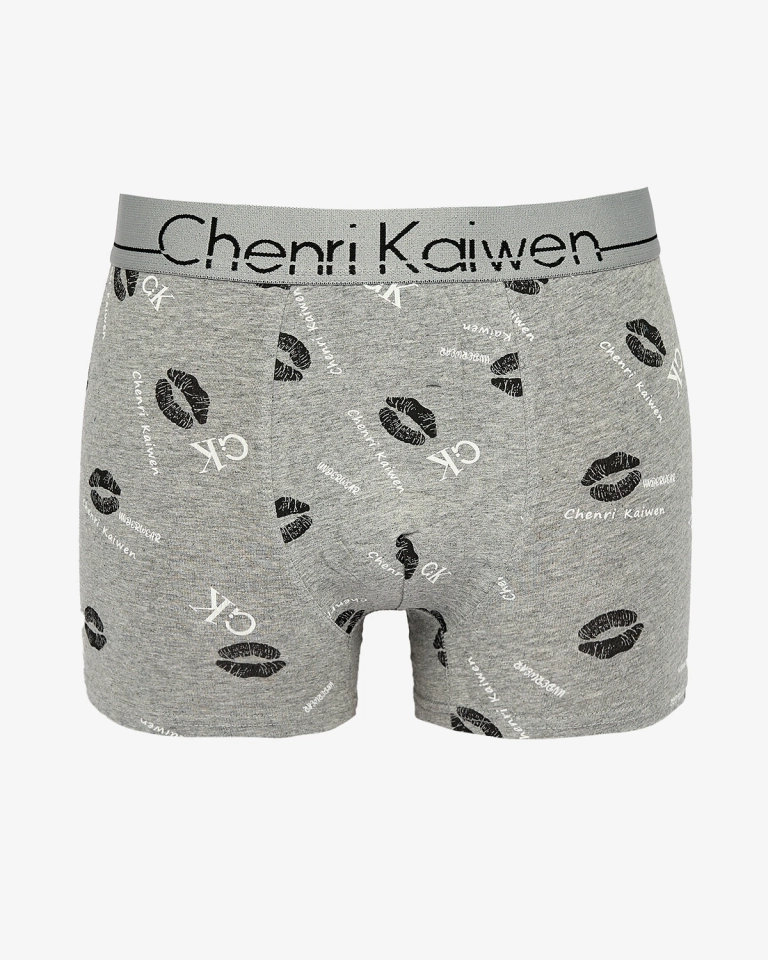 Royalfashion Herren Boxershorts grau mit Aufdruck