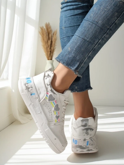 Royalfashion Damen Sneakers mit Glitzer Samoles