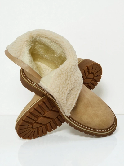 Höhere Damenstiefeletten aus Öko-Wildleder Liora