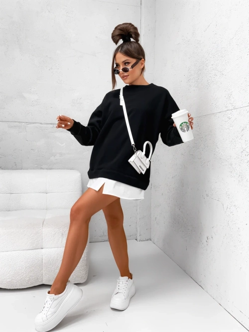 Royalfashion Жіночий бавовняний светр з від'єднуємою нижньою частиною