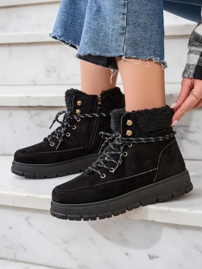 Royalfashion Damen Winterstiefel Bomion