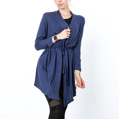 Темно-синій жіночий кардиган