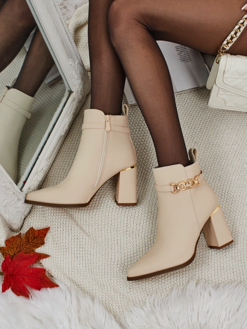 Жіночі ботильйони еко замшеві на підборах Ostirena