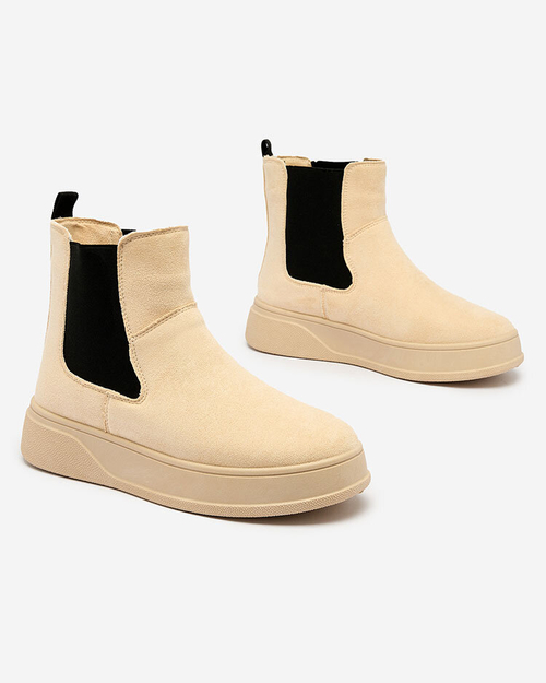 Royalfashion Бежеві жіночі черевики a'la snow boots Uteris