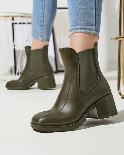 Dunkelgrüne Damenstiefel Caldala- Footwear