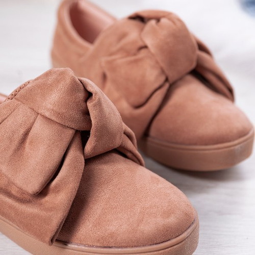 Рожевий накладка з бантом Каріса - Взуття 1