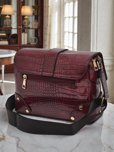 Damenhandtasche Cassandra Bordeaux Öko-Leder