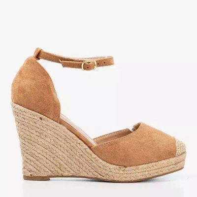 Braune Espadrilles auf dem Keil Bonita - Schuhe 1