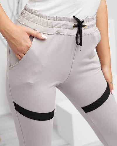 Hellgraue Jogginghose für Damen - Kleidung