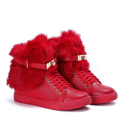 Rote Turnschuhe auf einem Innenkeil Aleena - Footwear