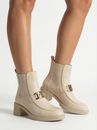 Royalfashion Damen Stiefeletten mit niedrigem Absatz Ewios