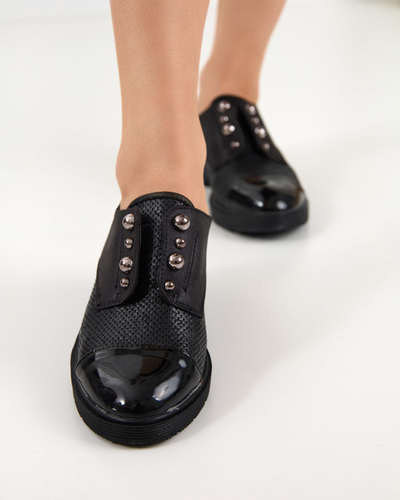 Чорні жіночі туфлі Sudi