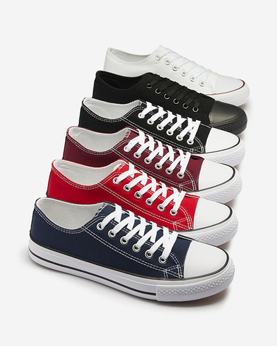 Kastanienbraune klassische Damen-Schnürsneakers Ogisa - Schuhe