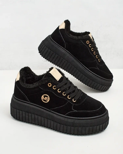 Royalfashion Warmed women's sneakers with fur Nozii