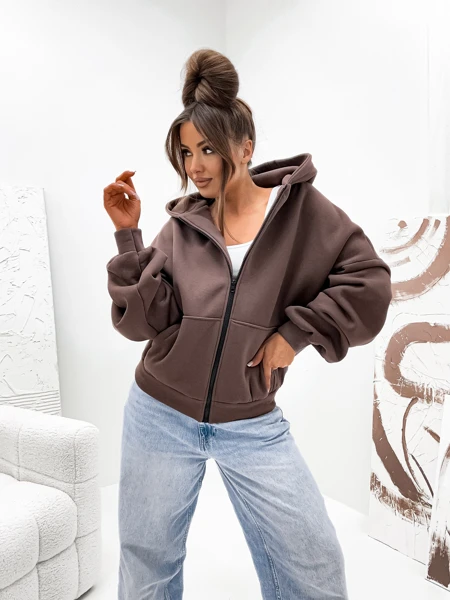 Damen Kapuzen Sweatshirt Mit Reißverschluss | Leichte Sportjacke Für Alltag & Lounge