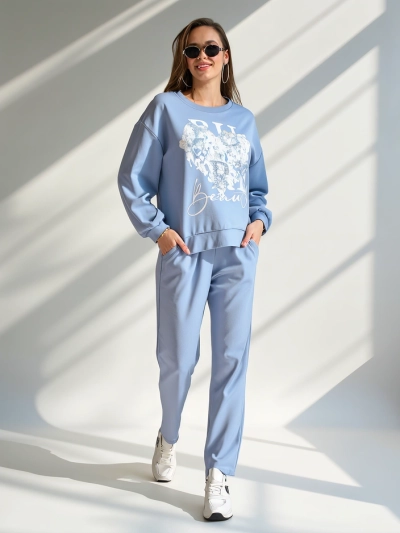 Royalfashion Damen Viskose-Set mit Druck