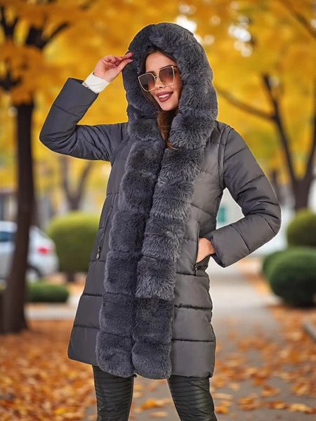 Royalfashion Damenjacke mit abnehmbaren Ärmeln