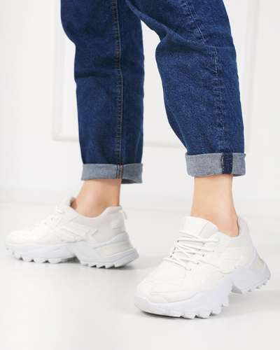 OUTLET Weiße Sportschuhe für Damen Bayart - Schuhe