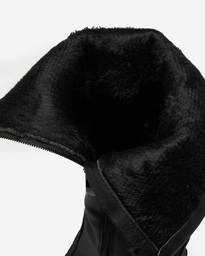 Royalfashion Damen matte Stiefel in schwarz Jegerha