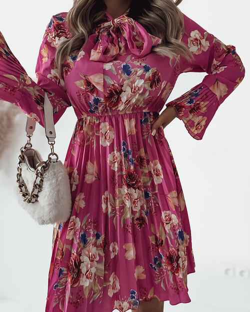 Жіноча квіткова міні-сукня Royalfashion