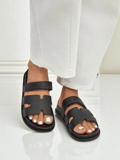 Royalfashion Damen-Pantoletten aus Ökoleder ReppiFlex