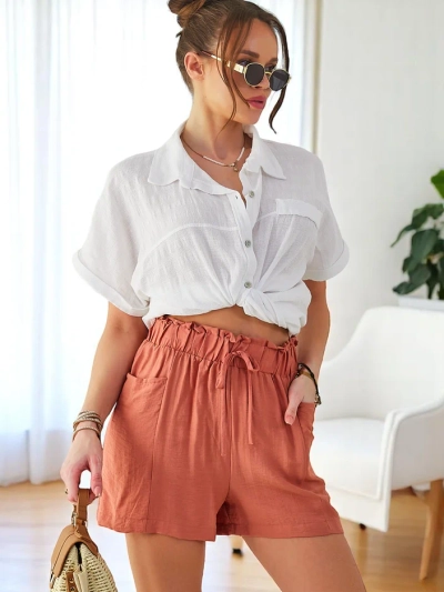 Royalfashion Damen Viskose Short Shorts