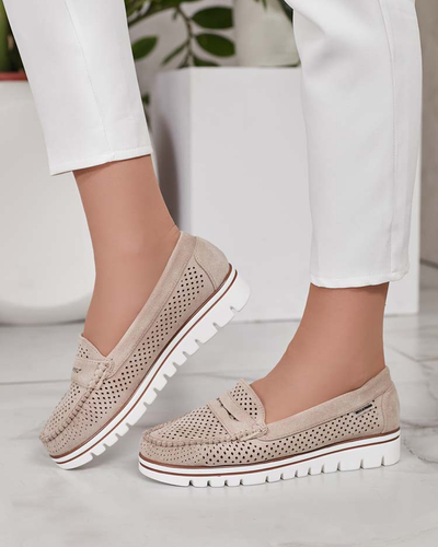 Royalfashion Ажурні жіночі мокасини Leteller