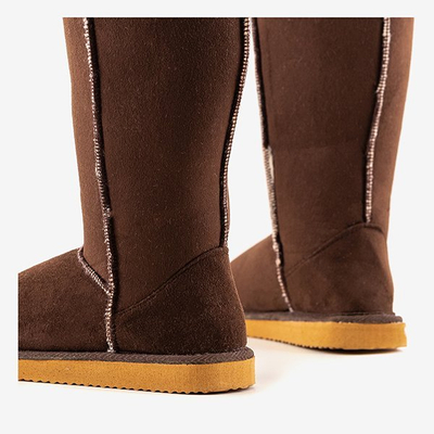 Brown Shaean braune Damen warme Schneeschuhe - Schuhe