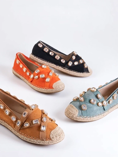 Schwarze Damen-Espadrilles mit Wamba-Kristallen - Schuhe