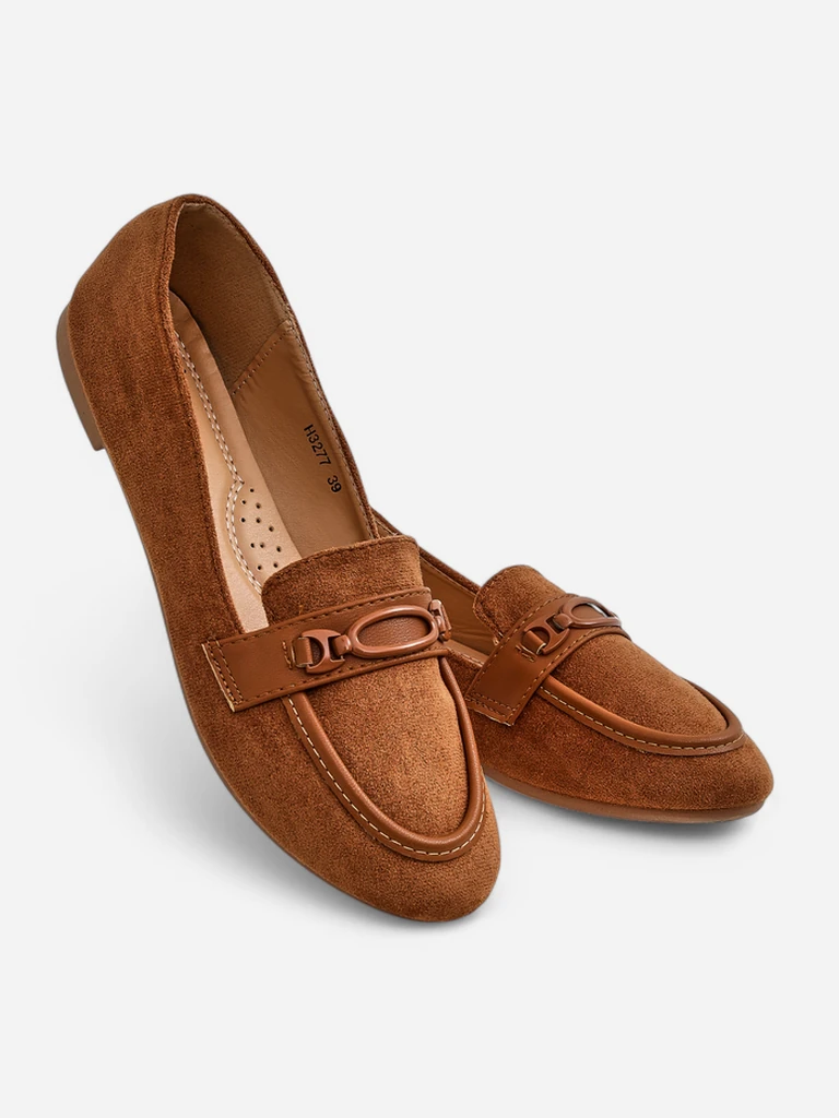 Royalfashion Damen Wildleder-Öko-Mokassins Zammei